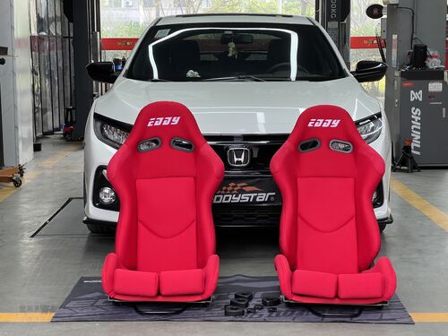 mais recente caso da empresa sobre Tanto Desempenho quanto Conforto em Um Só! Honda Civic 1.5T Recebe Upgrade de Bancos EDDY Racing