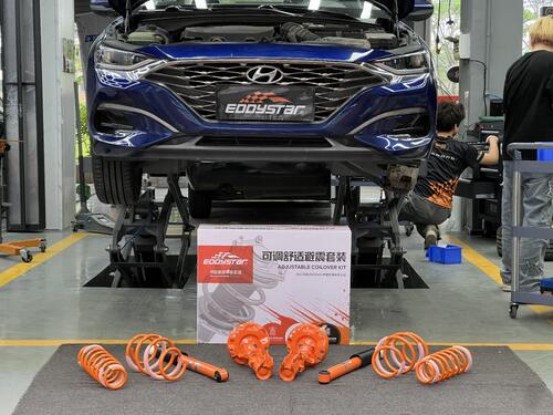 mais recente caso da empresa sobre 2020 Hyundai Lafesta 1.6 + EDDY Adjustable Shock Absorber em Super Conforto e Manuseio!