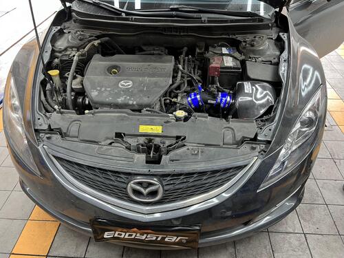 mais recente caso da empresa sobre Mazda 6 atualizado com caixa de admissão de fibra de carbono EDDY Vortex｜Power Upgrade · Vortex Essence