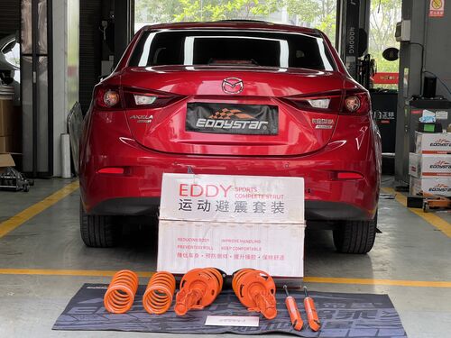 mais recente caso da empresa sobre 2019 Mazda Axela 1.5L EDDY Kit de Suspensão Desportiva Upgrade Case