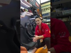 Drag Circuit Drift Seat de corrida ajustável de couro com botão reclinável