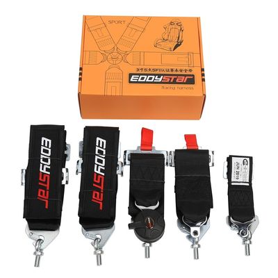 EDDYSTAR Nylon Five Point Seat Belt Preto Cor Five Point Racing Harness