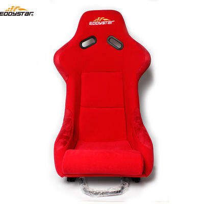 Red Racing Style Car Wide Racing Seats Assento de carro de fibra de vidro profissional