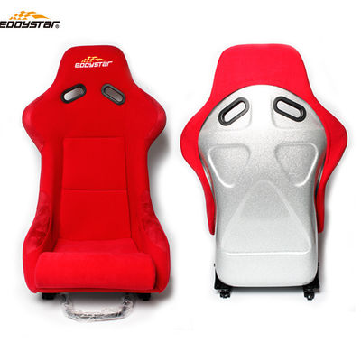 Red Racing Style Car Wide Racing Seats Assento de carro de fibra de vidro profissional