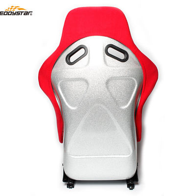 Red Racing Style Car Wide Racing Seats Assento de carro de fibra de vidro profissional