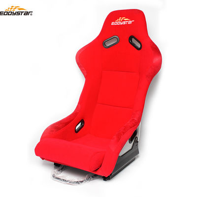Red Racing Style Car Wide Racing Seats Assento de carro de fibra de vidro profissional