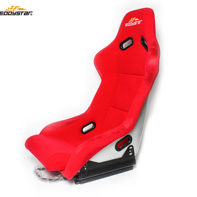 Red Racing Style Car Wide Racing Seats Assento de carro de fibra de vidro profissional