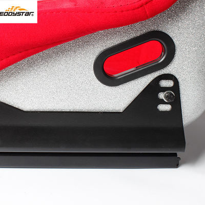 Red Racing Style Car Wide Racing Seats Assento de carro de fibra de vidro profissional