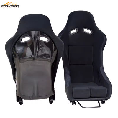 EDDYSTAR Carbon Fiber Bucket Seats Dual Slider Fácil instalação para carro de corrida