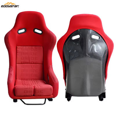 EDDYSTAR Carbon Fiber Bucket Seats Dual Slider Fácil instalação para carro de corrida