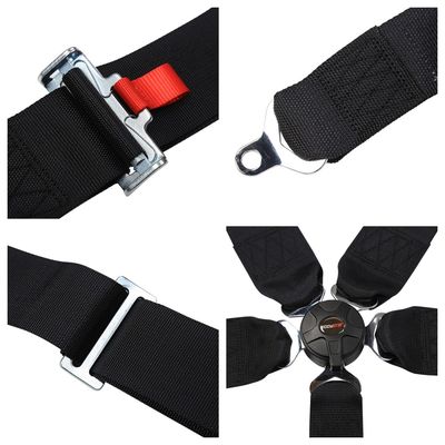 EDDYSTAR Nylon Five Point Seat Belt Preto Cor Five Point Racing Harness