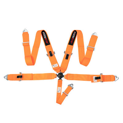 EDDYSTAR Nylon Drift Car Racing Cinturão de Segurança Cor de Laranja Cinturão de Segurança de 5 Pontos