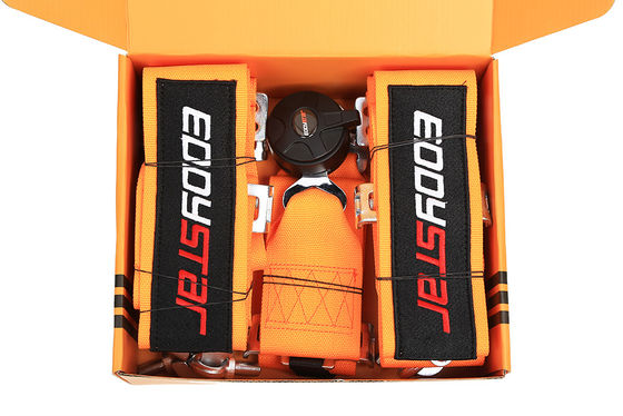 EDDYSTAR Nylon Drift Car Racing Cinturão de Segurança Cor de Laranja Cinturão de Segurança de 5 Pontos