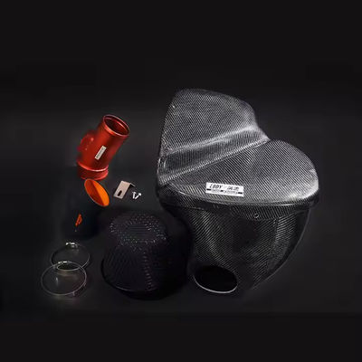 Reequipamento de entrada de ar de alto fluxo de fibra de carbono para BMW Série 5