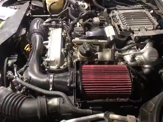 Entrada de ar de fibra de carbono para automóveis leves para proteção do motor