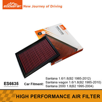 Estrutura compacta Filtro de ar de alto fluxo Melhorar a eficiência do motor para 1.8 Santana