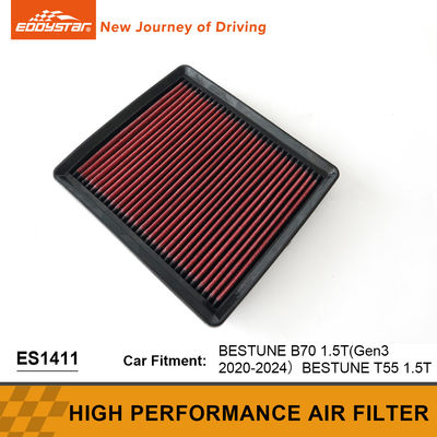 Filtro de ar de painel de alto fluxo lavável BESTUNE B70 1.5T Filtração Micropartículas