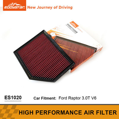 Filtro de ar de fibra de carbono de alto desempenho Ford biodegradável importado 3.0T