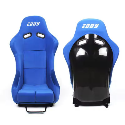 EDDYSTAR Luxury Blue Soft Bucket Assento de corrida Cadeira personalizada de carro de corrida
