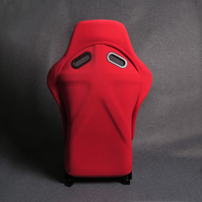 Material de veludo Assentos de corrida vermelhos Assentos de corrida macios personalizáveis