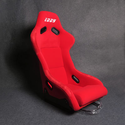 Material de veludo Assentos de corrida vermelhos Assentos de corrida macios personalizáveis