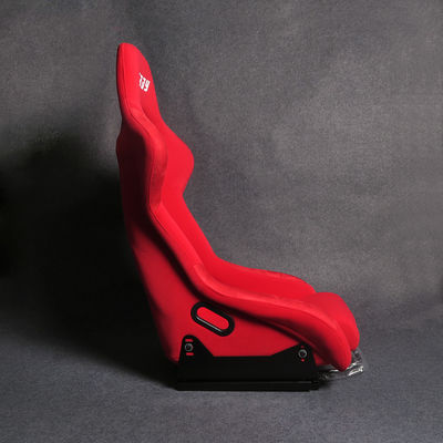 Material de veludo Assentos de corrida vermelhos Assentos de corrida macios personalizáveis