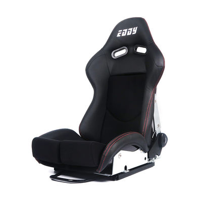 Drag Circuit Drift Seat de corrida ajustável de couro com botão reclinável