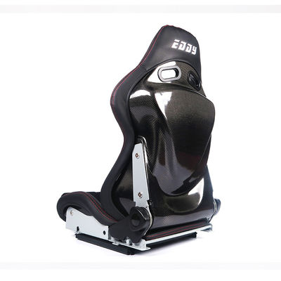 Drag Circuit Drift Seat de corrida ajustável de couro com botão reclinável