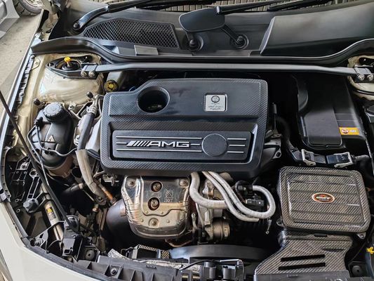 Kit de filtro de admissão de ar de fibra de carbono para Mercedes Benz W176 A45