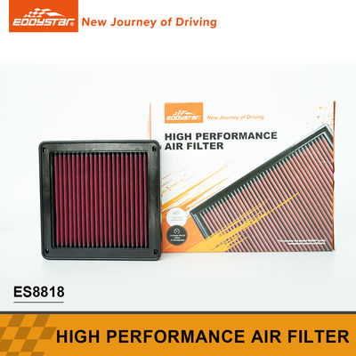 Filtro de ar de alto desempenho preto e vermelho para Mitsubishi ES8818