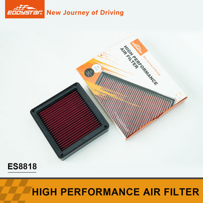 Filtro de ar de alto desempenho preto e vermelho para Mitsubishi ES8818