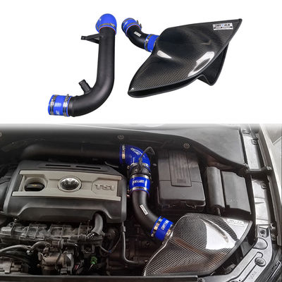 Airbox de entrada de fibra de carbono elegante para o compartimento do motor Upgrade para Volkswagen Magotan