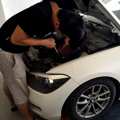 Admissão de ar em fibra de carbono EDDYSTAR geradora de vórtice com design de alto fluxo para BMW 116i 118i 1.6T(N13)