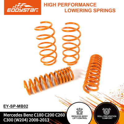 EDDYSTAR Anti-Corrosion Customized Lowering Spring Kit para Mercedes Benz C180/C200/C260/C300 (2008-2013) - Conjunto de 4 molas de engenharia de precisão com queda de -30 mm