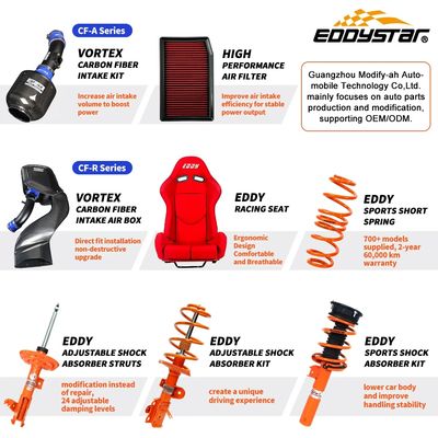 EDDYSTAR High-Stiffness Progressive Sport Lowering Springs Set of 4 for Infiniti Q50 Q50L Q70